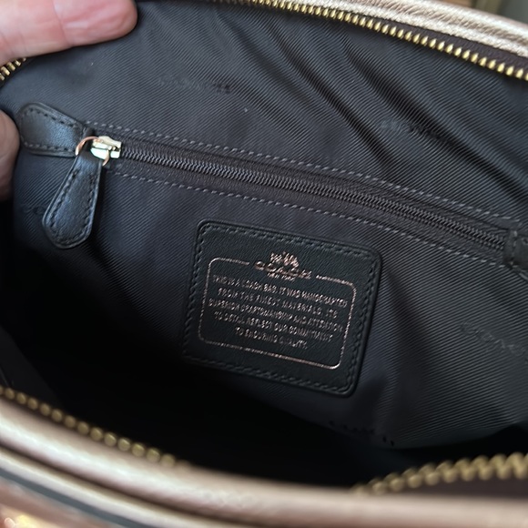 Rose Gold COACH mini satchel in Rose Gold - Picture 7 of 10
